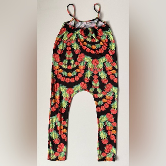 Mara Hoffman Girls’ Jumpsuit in Pineapple Garland Print - Picture 2 of 10